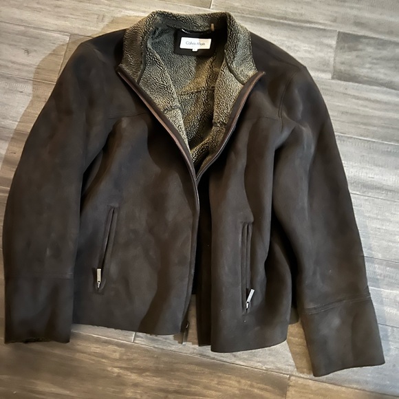 Calvin Klein suede jacket..L…$60…vintage.. - Picture 1 of 2